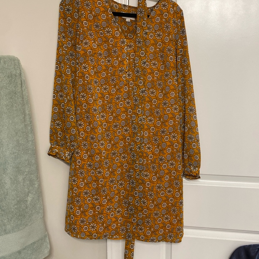 Loft outlet tie waist dress